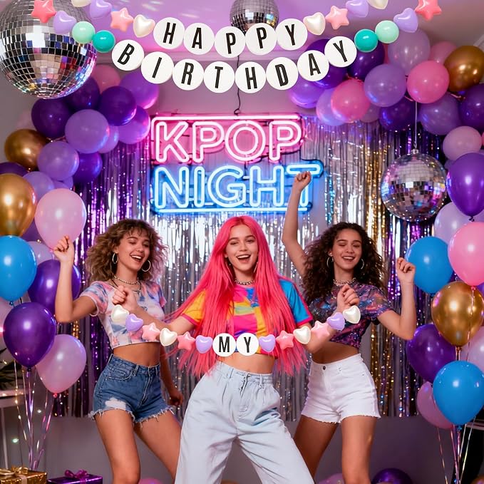 Kpop Theme Party Decorations DIY Kit Christmas Giant Friendship Bracelet - Image 4