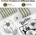 Nicpro 58 PCS Art Drawing Supplies Kit in Leather Case, Art Mechanical Pencil - Image 3