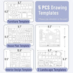 Mr. Pen- Professional Drafting Tools & Geometry Set - Image 2
