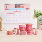 Mr. Pen- Washi Tape Set, 21 Rolls, Floral Pink | 5.5 Yards/Roll, Washi Tape - Image 8
