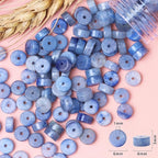 Natural Stone Heishi Beads for Necklace Making, 4 mm x 6 mm Small Flat Round - Image 6