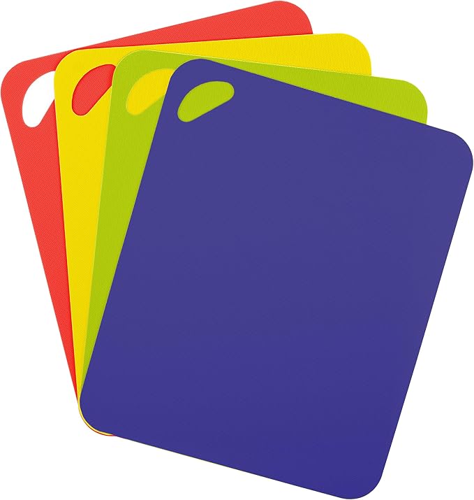 Dexas Heavy Duty Grippmat Flexible Cutting Board Set of Four, 11.5 x 14 inches by Dexas