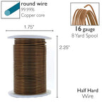 The Beadsmith Wire Elements 16-Gauge Lacquered Tarnish-Resistant Copper Wire - Image 4