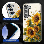 for Samsung Galaxy S23 Plus Case, Sunflowers Bees Pattern Glossy 2 in 1 - Image 6