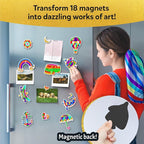 Skillmatics Foil Fun – Pretty Patterns, 18 DIY Magnets, Mess-Free Art | - Image 4