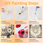 Mandun 3 Pack Paint by Numbers for Adult, Tarot Paint by Numbers Kit for Adults - Image 8