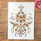 TIAMECH A4 Reusable Damask Stencil by TIAMECH