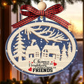 God Say You are Christian Christmas Ornament 2025, God Says I am 2D Flat by KATINAT