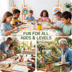 8x10 Canvas Boards for Painting, Primed Cotton Panels, 5 Pack | Pre-Primed - Image 7