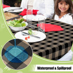 Smiry Oval Table Cloth, Waterproof Vinyl Tablecloths - Image 2