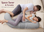 Momcozy Pregnancy Pillow, Original F Shaped Maternity Pillow - Image 5