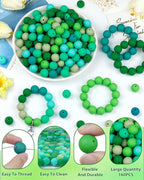 FIVEIZERO 160PCS 15mm Round Silicone Beads, Wear-resistant, Easy-clean - Image 3