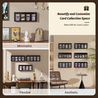 Emfogo Card Display Case, Trading Card Display Frame Wall Mount, Wooden - Image 6