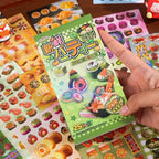 Girl's Japanese Retro Sticker Book, Food and Daily Life Theme - Image 4