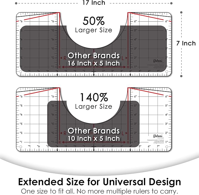 Tshirt Ruler Guide for Vinyl Alignment, Shirt Measurement Tool Placement Center - Image 4