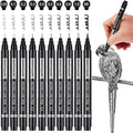 MARTCOLOR Micro Pen Fineliner Pens, 10 Size Archival Black Ink Pens | Fine by MARTCOLOR