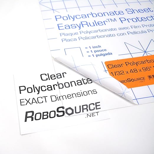 Polycarbonate Clear Plastic Sheet 12" X 24" X 0.030" Exact - Image 3