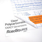 Polycarbonate Clear Plastic Sheet 12" X 24" X 0.030" Exact - Image 3