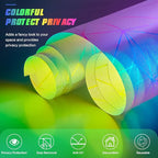 Coavas Rainbow Window Privacy Film, Frosted Glass Static Cling, Decorative - Image 7