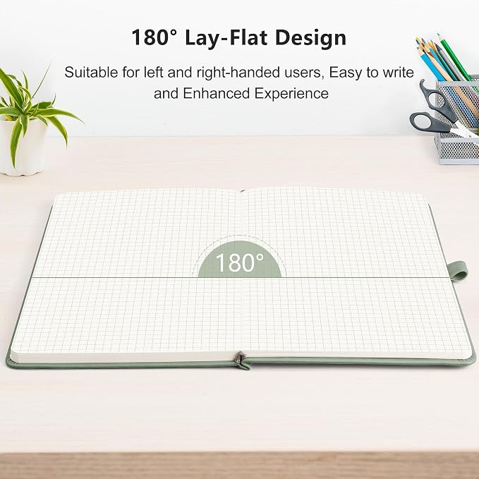 RETTACY Graph Grid Paper Notebook, 192 Pages, A5 Size | 5 Squares per Inch - Image 6