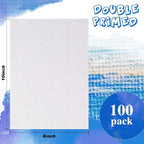 100 Pack Bulk Painting Canvas Panels, Classroom Value Pack Art Canvas, Small - Image 2