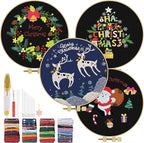 TINDTOP Christmas Embroidery Kit by TINDTOP