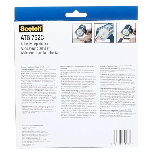 3M Scotch ATG 752C Adhesive Applicator, 1/2 in and 3/4 in Wide Rolls - Image 7