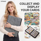Card Binder 16 Pocket, Premium 1024 Double Sided Pocket Collection Binder - Image 7