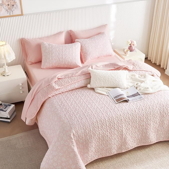 Wake In Cloud - Floral Quilt Set, Coquette Cottagecore Shabby Chic Flower - Image 4