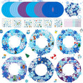 Hollowfly 48 Sets Winter Wreath Craft Kits DIY Snowflake Wreath Hanging by Hollowfly