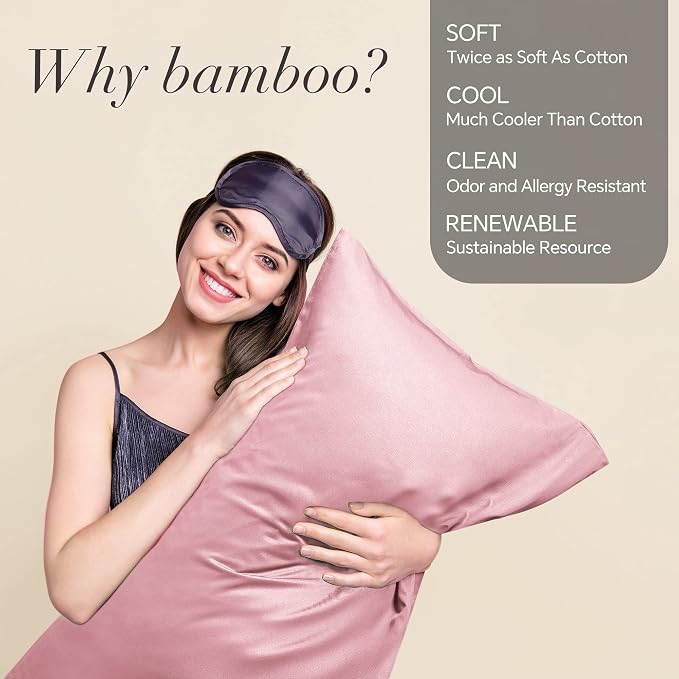 BEDELITE Body Pillow Case Cover, Rayon Made from Bamboo, Cooling Body Pillow - Image 2