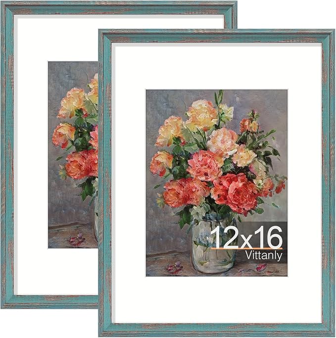Vittanly 12x16 Picture Frames Set of 2, Ornate Vintage Photo Frame by Vittanly