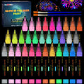 FansArriche Glow in the Dark Fabric Paint, 32 Colors x 20 ml Neon Paint | by FansArriche