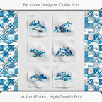 Winter Patchwork Landscape Cotton Fabric Panel – 6 Designs + Bonus Patchwork - Image 5
