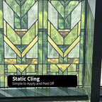 Faux Stained Glass Effect Transparent Window Film, Original Hand Drawn Static - Image 6