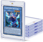 5 ct Magnetic Card Holders for Trading Cards, 35 pt Hard Cards Sleeves Case Fit by Homthy