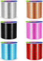 Mandala Crafts 13 GA Red Copper Black Assorted Anodized Aluminum Craft Wire | - Image 2