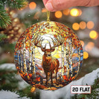 Deer Acrylic Ornament, Acrylic Buck Hanging Decoration - Image 3