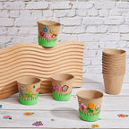 Jecery 12 Sets Garden Paper Craft Kit DIY Foam Flower Pots, Flower Planting and - Image 4