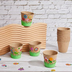 Jecery 30 Sets Garden Paper Craft Kit DIY Foam Flower Pots, Flower Planting and - Image 4