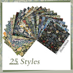 25 Pcs William Morris Cotton Fabric Squares, 10 x 10 Inch, Floral | Precut - Image 3