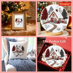 Zhenqing Winter Cabin Stamped Cross Stitch Kit - Image 7