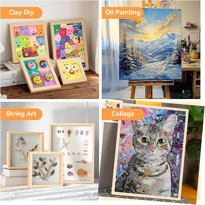 Wooden Canvas Panels with Easel Set – Complete Art Supplies - Image 8