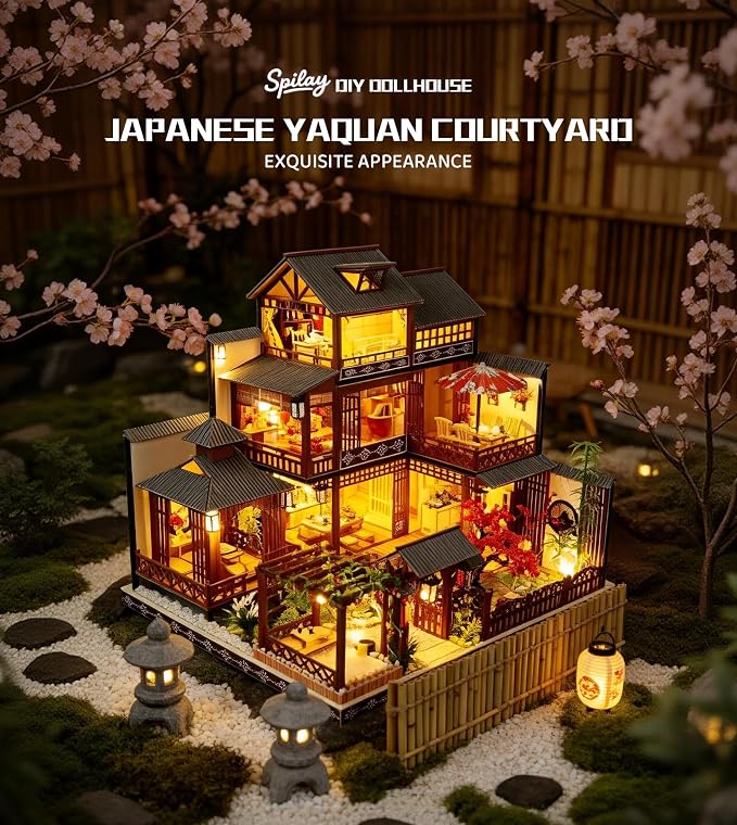 Spilay DIY Miniature House Kit for Adults, Japanese Miniature Dollhouse Kit | - Image 3
