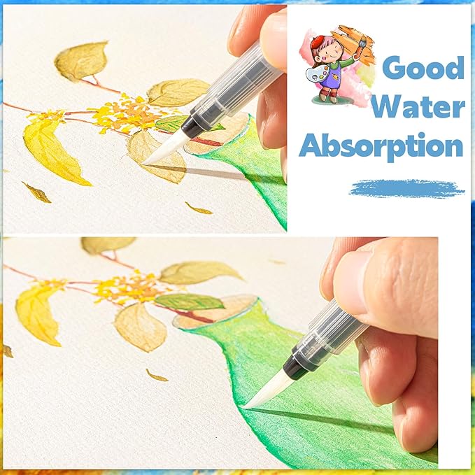 35 Sheets Watercolor Paper Pad 7x10 Inch, 140 lb/300 GSM Cold Press Water Color - Image 4