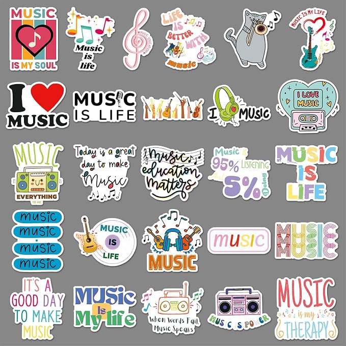 Love Music Inspirational Stickers - Image 3