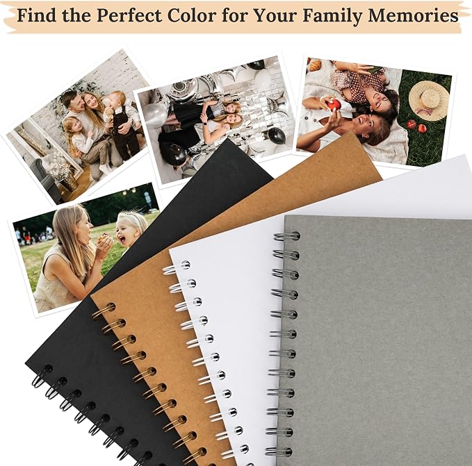 Scrapbook 12x12 Inch DIY Scrapbook Album Hardcover Kraft Paper 100 pages/50 - Image 7