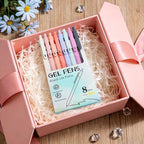Piochoo 8 Pack Pens, 0.5mm Black Ink Gel Pens, Quick Dry Smooth Writing Morandi - Image 7
