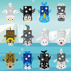 WATINC 12 Pcs Hand Puppet Making Kit, Art Craft Felt Sock Puppet Toys, Creative - Image 4