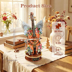 3D Puzzles for Adults, Wooden Model Kits-Music Box, DIY Mechanical Musical - Image 2